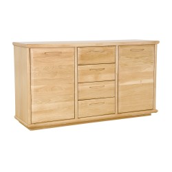 Bergen oak two-door sideboard with four drawers