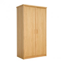 Bergen oak two-door wardrobe