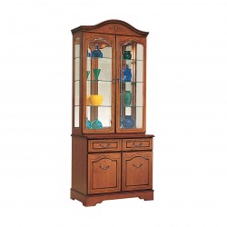 Cherry wall display cabinet with two doors