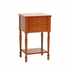 Avoca small cherry two-drawer cabinet