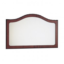 Mahogany rectangular mirror