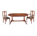 Cherry Twin Pedestal extending Dining Table 