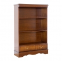 Mahogany Low Bookcase With Drawer