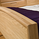 Bergen bed footboard detail